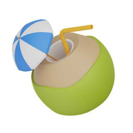 Coconut drink  3D Icon