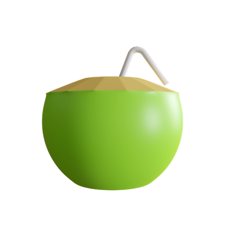 Coconut Drink  3D Icon