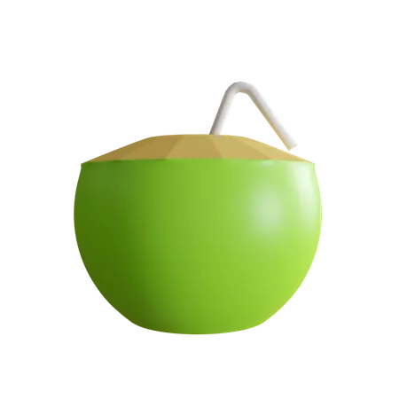 Coconut Drink  3D Icon