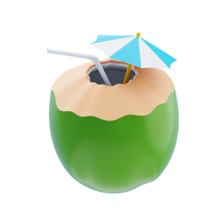 Coconut Drink  3D Icon