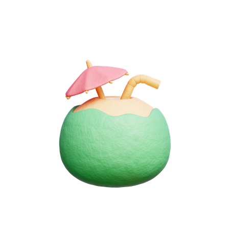 Coconut Drink  3D Icon