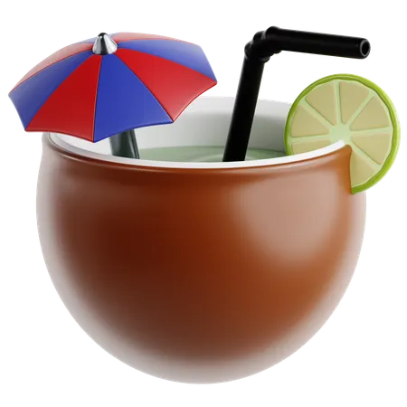 Coconut Drink  3D Icon