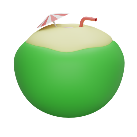 Coconut Drink  3D Icon