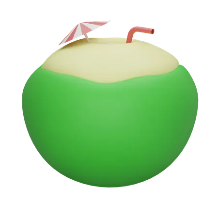 Coconut Drink  3D Icon
