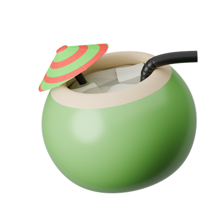 Coconut Drink  3D Icon