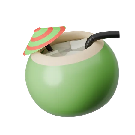 Coconut Drink  3D Icon