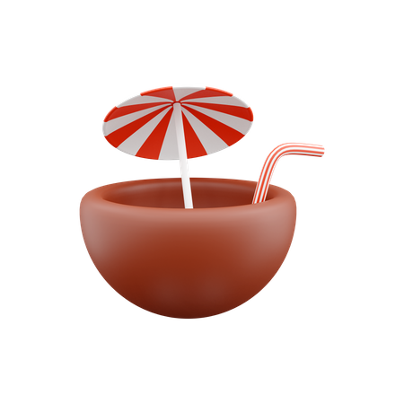 Coconut Drink  3D Icon