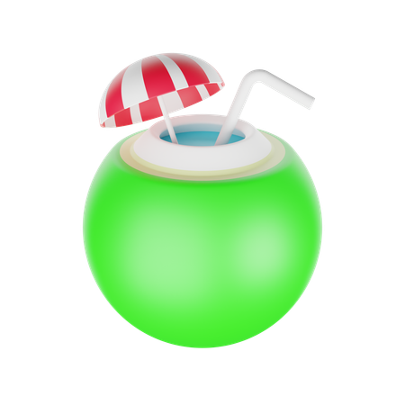 Coconut Drink  3D Icon