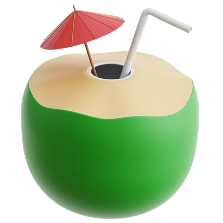 Coconut Drink  3D Icon