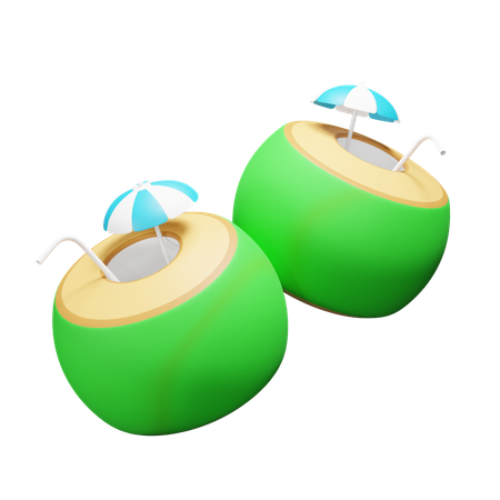 Coconut Drink  3D Icon