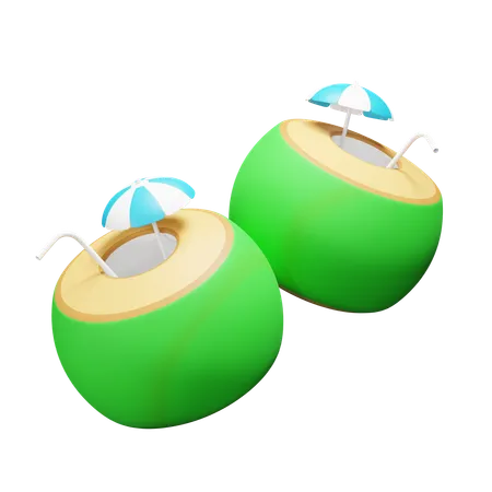 Coconut Drink  3D Icon