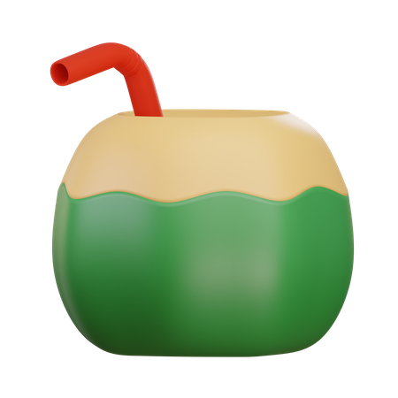 Coconut Drink  3D Icon