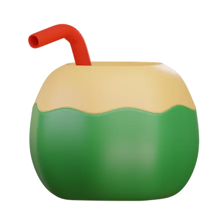 Coconut Drink  3D Icon