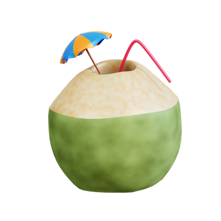 Coconut Drink  3D Icon