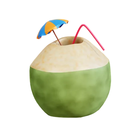 Coconut Drink  3D Icon