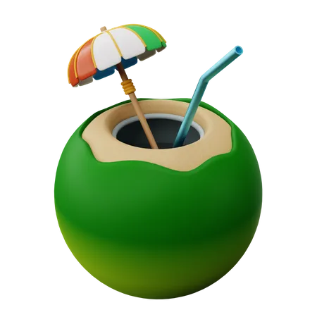 Coconut Drink  3D Icon