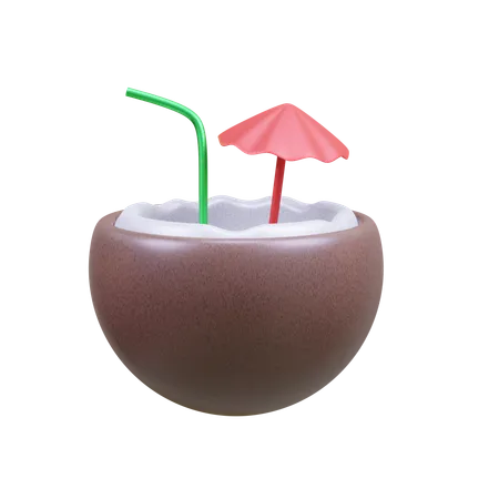 Coconut Drink  3D Icon