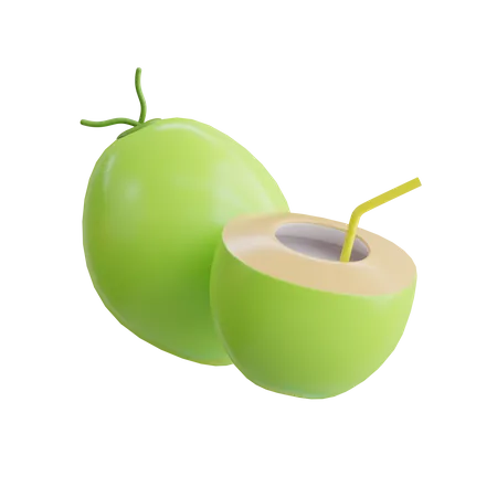 Coconut Drink  3D Icon