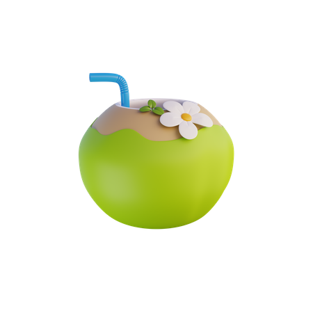 Coconut Drink  3D Icon