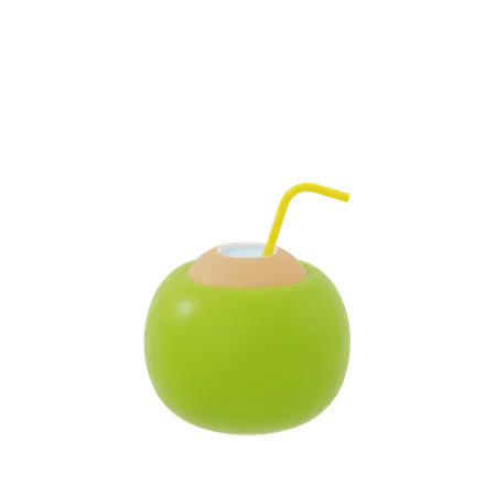 Coconut Drink  3D Icon