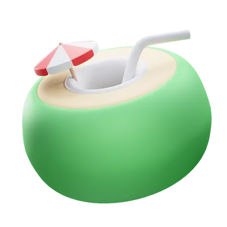 Coconut Drink  3D Icon