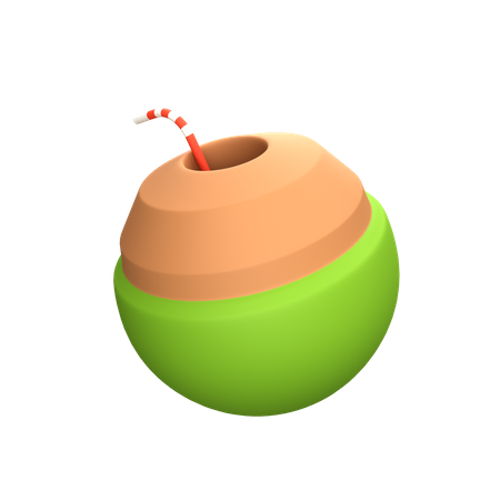 Coconut Drink  3D Icon