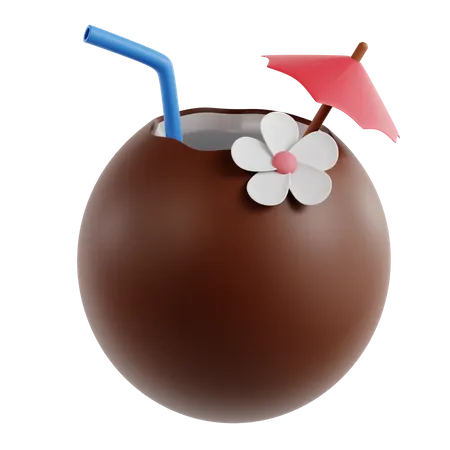 Coconut Drink  3D Icon