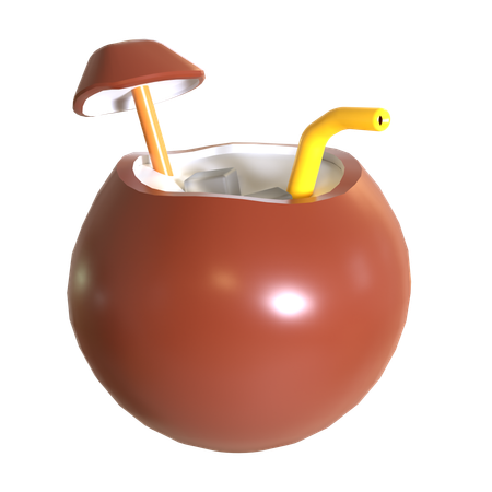 Coconut Drink  3D Icon