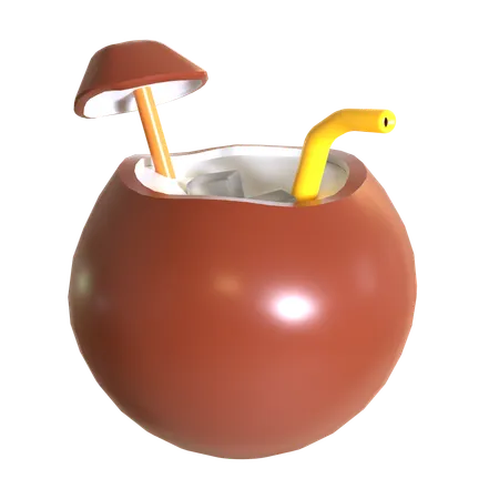 Coconut Drink  3D Icon