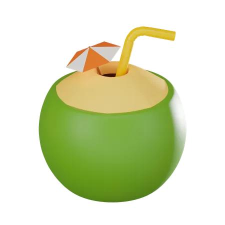 Coconut Drink  3D Icon