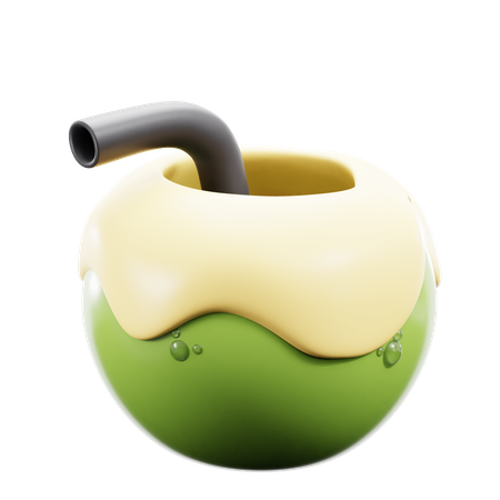 Coconut Drink  3D Icon