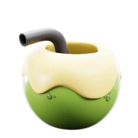 Coconut Drink  3D Icon