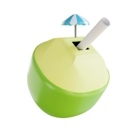 Coconut Drink  3D Icon