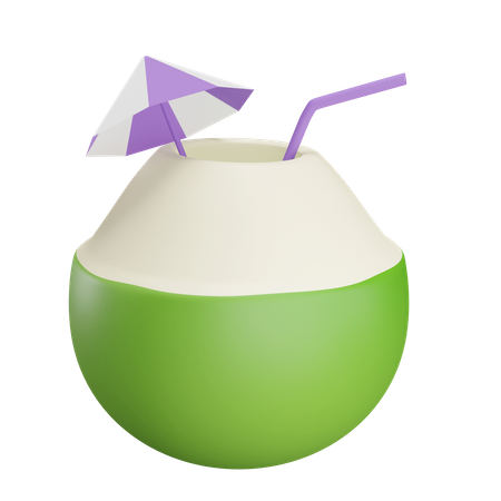 Coconut Drink  3D Icon