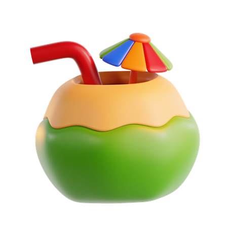 Coconut Drink  3D Icon