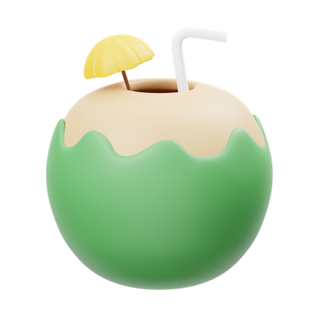 Coconut Drink  3D Icon