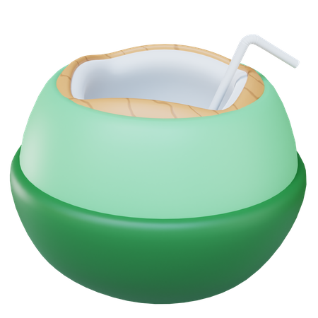 Coconut Drink  3D Icon