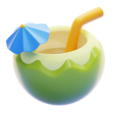 COCONUT DRINK  3D Icon