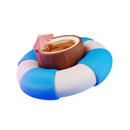 Coconut Drink  3D Icon