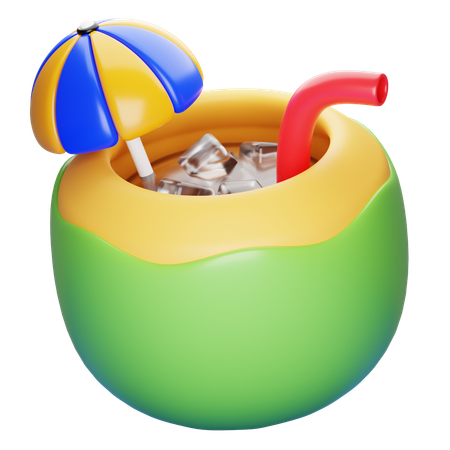Coconut Drinks  3D Icon