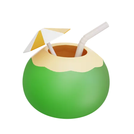 Coconut Drinks  3D Icon