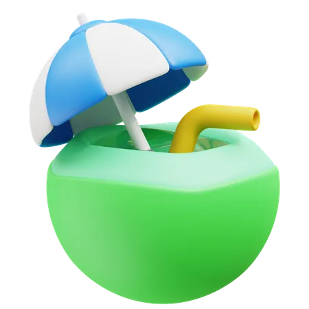 Coconut Juice  3D Icon