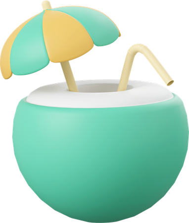 Coconut Juice  3D Icon