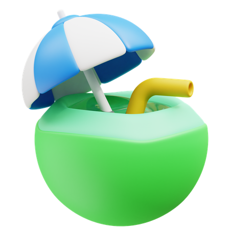 Coconut Juice  3D Icon