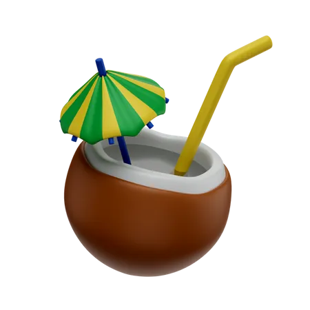 Coconut Juice  3D Icon