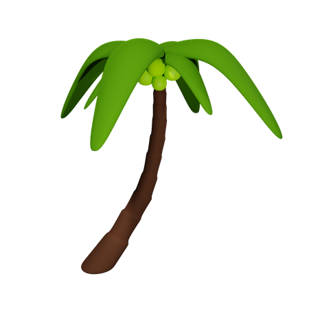 Coconut palm  3D Icon