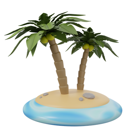 Coconut Tree  3D Icon