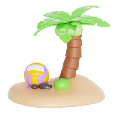Coconut Tree  3D Icon