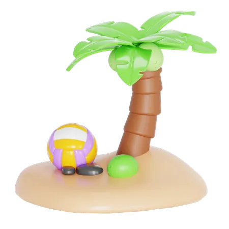 Coconut Tree  3D Icon