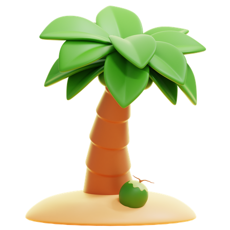 Coconut Tree  3D Icon